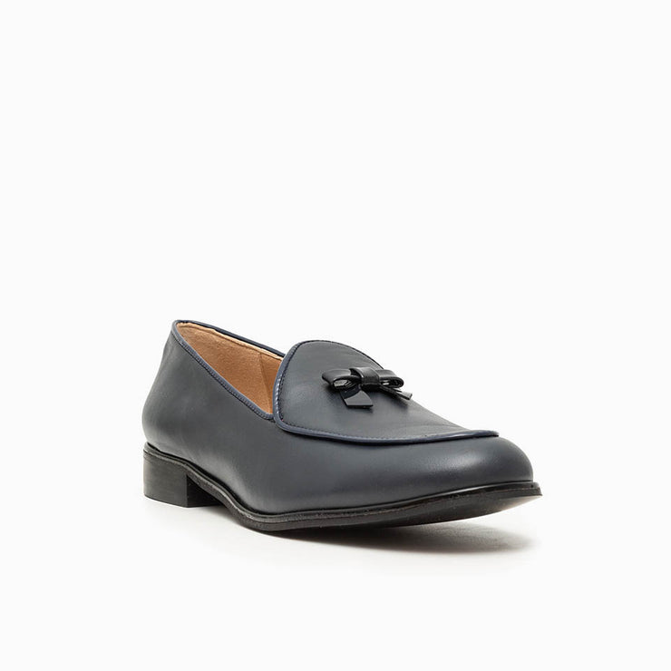 Jon Josef Belgian Loafer in Navy Leather