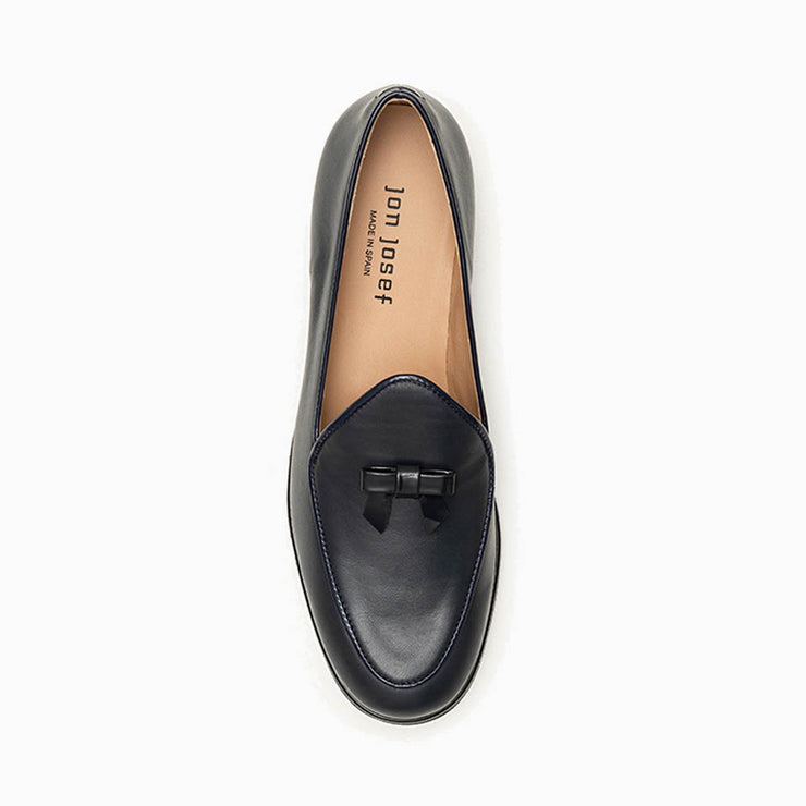 Jon Josef Belgian Loafer in Navy Leather