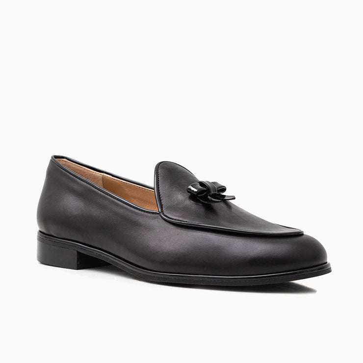 Jon Josef Belgian Loafer in Black Leather