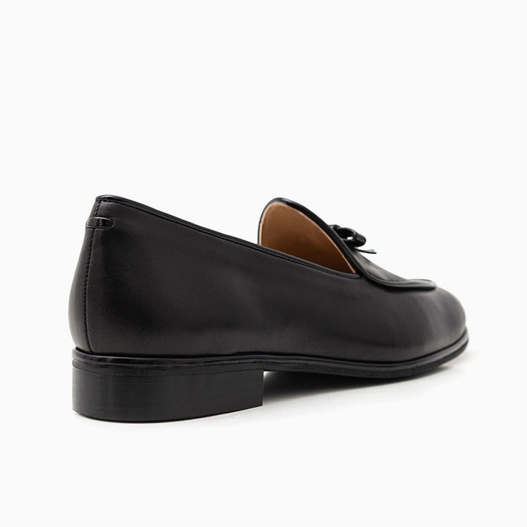 Jon Josef Belgian Loafer in Black Leather
