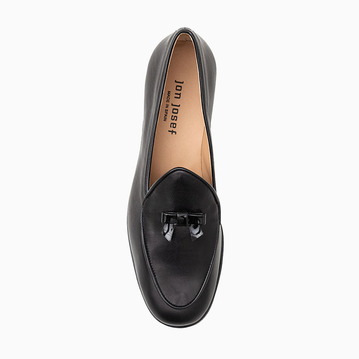 Jon Josef Belgian Loafer in Black Leather