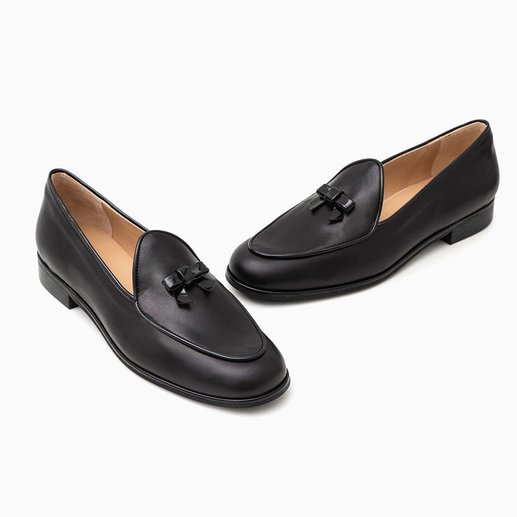 Jon Josef Belgian Loafer in Black Leather