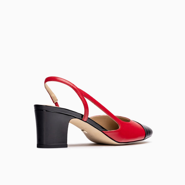 Jon Josef Daniela Slingback in Black Red Combo