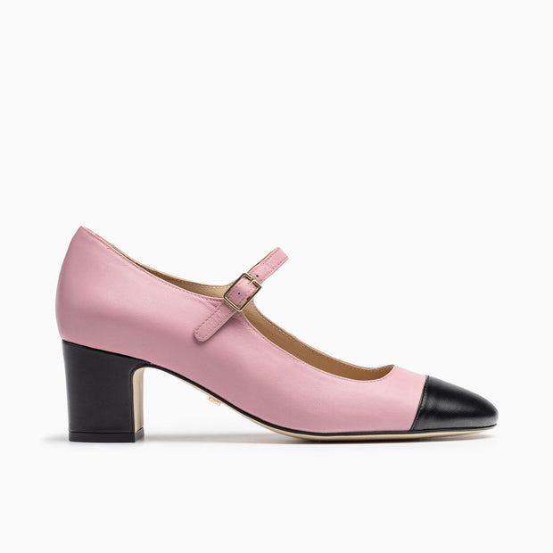 Jon Josef Dolly Mary Jane in Pink Black Combo