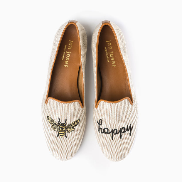 Jon Josef Gatsby Bee Happy in Natural Linen