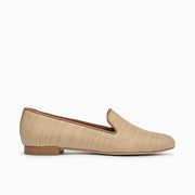 Jon Josef Gatsby Beige Raffia Flat in Beige Raffia