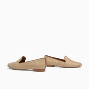 Jon Josef Gatsby Beige Raffia Flat in Beige Raffia