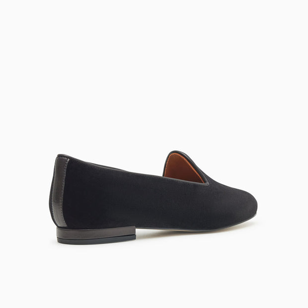 Jon Josef Gentry Loafer Flat in Black Velvet