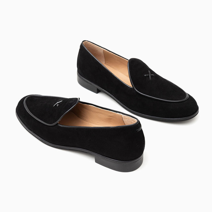 Jon Josef Malta Loafer in Black Suede