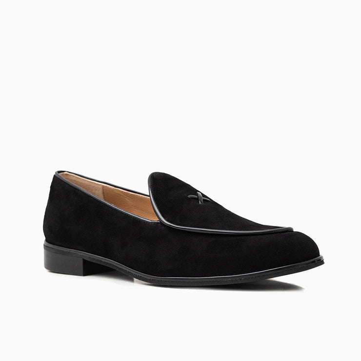 Jon Josef Malta Loafer in Black Suede