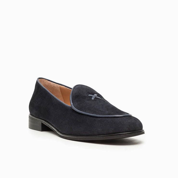 Jon Josef Malta Loafer in Navy Suede