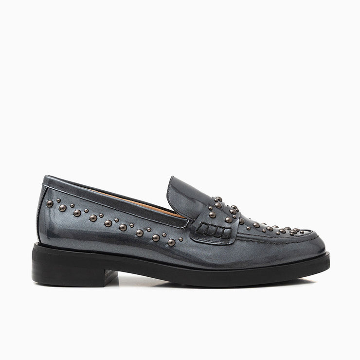 Jon Josef Marbella Studs Loafer in Pewter Patent