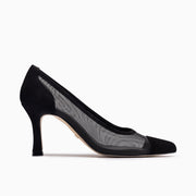 Jon Josef Phoenix Mesh High Heel in Black Suede Combo