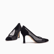 Jon Josef Phoenix Mesh High Heel in Black Suede Combo