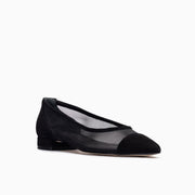 Jon Josef Ray Mesh Flat in Black Suede Combo