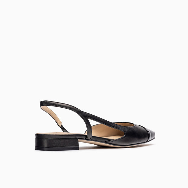 Jon Josef Rio Slingback Flat in Black Combo