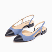 Jon Josef Rio Slingback Flat in Denim Combo