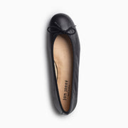 Jon Josef Barcelona Ballerina Flat in Black Leather