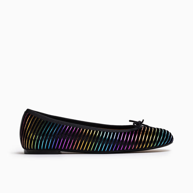 Jon Josef Barcelona Ballerina Flat in Multi Velvet