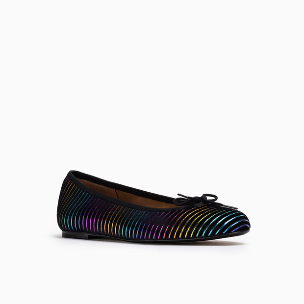 Jon Josef Barcelona Ballerina Flat in Multi Velvet