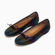 Jon Josef Barcelona Ballerina Flat in Multi Velvet