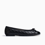 Jon Josef Belle Quilted Ballet Flat in Black Combo