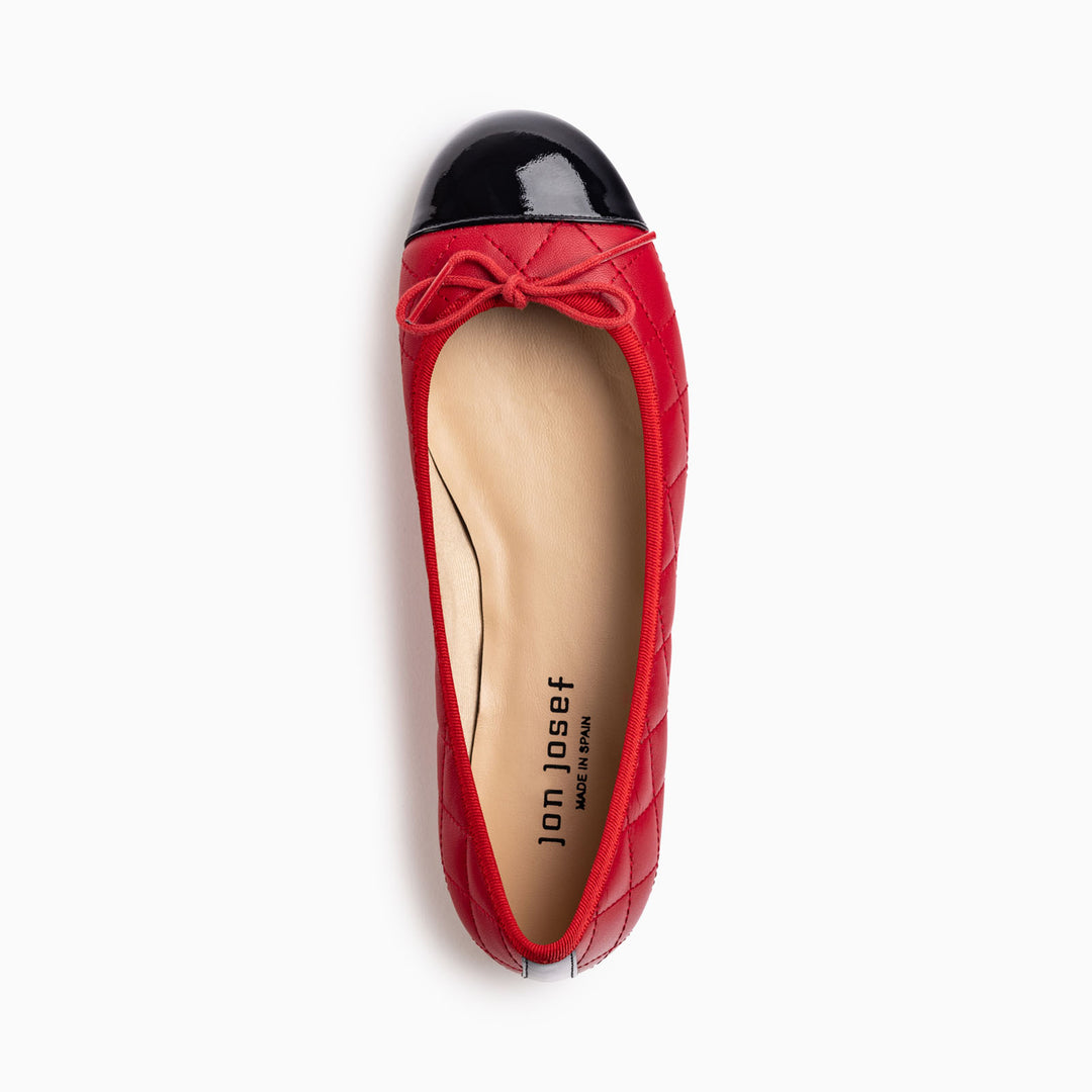 Ballerines Femme en cuir rouge en taille 42, 43, 44, 45 Ballerines Femme en cuir rouge en taille 42, 43, 44, 45