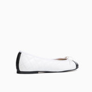 Jon Josef Belle Quilted Ballerina in Black White Combo