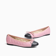 Jon Josef Belle Quilted Ballerina in Pink Black Combo