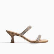 Jon Josef Campana Sandal in Sand Satin