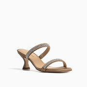 Jon Josef Campana Sandal in Sand Satin