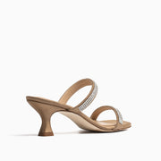 Jon Josef Campana Sandal in Sand Satin