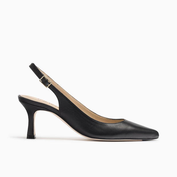 Jon Josef Carlie22 Slingback Pump in Black Leather