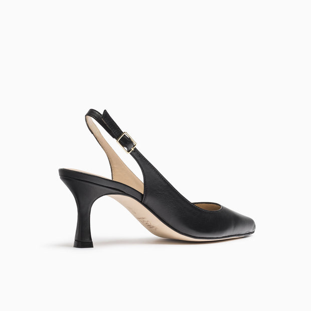 Jon Josef Carlie22 Slingback Pump in Black Leather