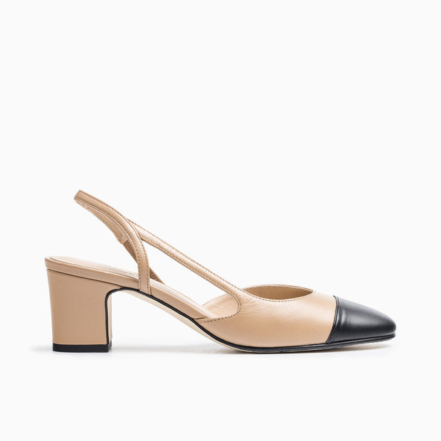 Jon Josef Daniela Slingback black in Black Tan Combo