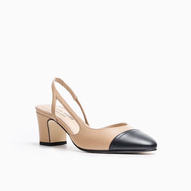 Jon Josef Daniela Slingback black in Black Tan Combo