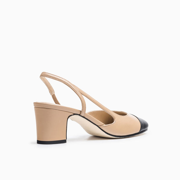 Jon Josef Daniela Slingback black in Black Tan Combo