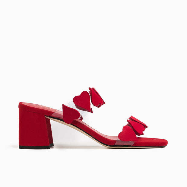 Jon Josef Dual Sandal in Red Suede