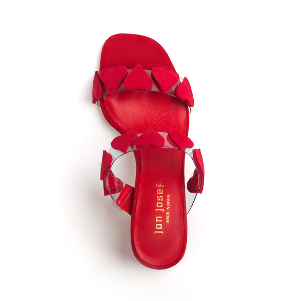 Jon Josef Dual Sandal in Red Suede