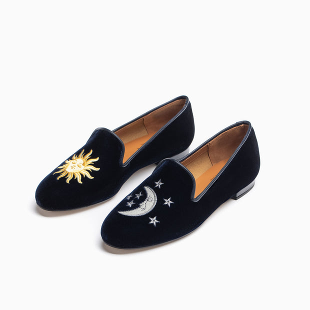 Jon Josef Gatsby Sun + Moon in Navy Velvet