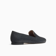 Jon Josef Gatsby Raffia Flat in Black Raffia