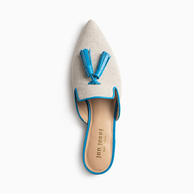 Jon Josef Gissel Mule in Natural-Blue