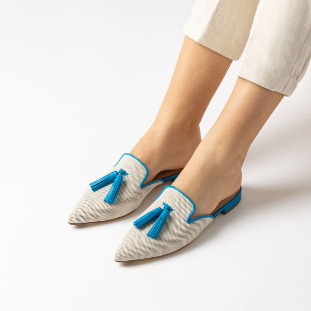 Jon Josef Gissel Mule in Natural-Blue