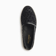 Jon Josef Menorca Espadrille in Black Leo Mesh