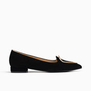Jon Josef Reina Flat in Black Suede