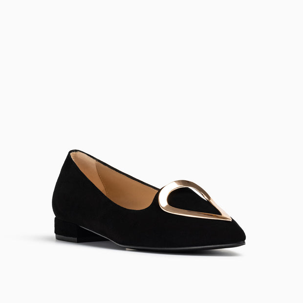 Jon Josef Reina Flat in Black Suede