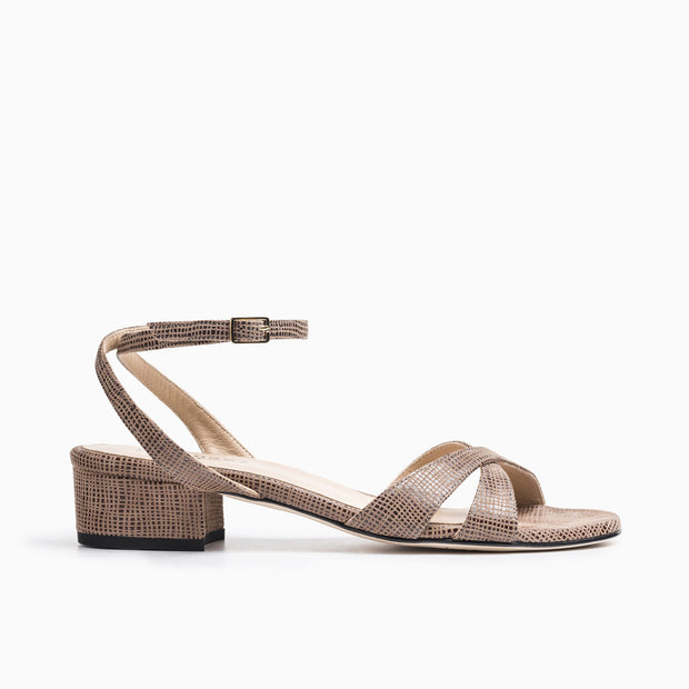 Jon Josef Salsa Sandal in Haze Embossed Suede