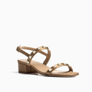 Jon Josef Sawyer Sandal in Sand Satin