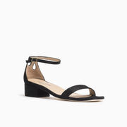 Jon Josef Symphony Sandal in Black Shimmer Satin