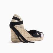 Jon Josef Tabarca Wedge Espadrille in Black Combo